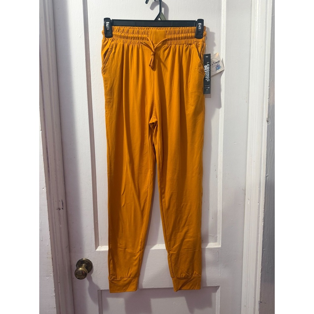 Leggings Depot Mustard Joggers in M NWT JGA-Mustard